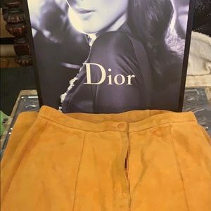 🦊 🔥 Fox Run VTG Suede Pencil‎ Skirt Cognac size 7